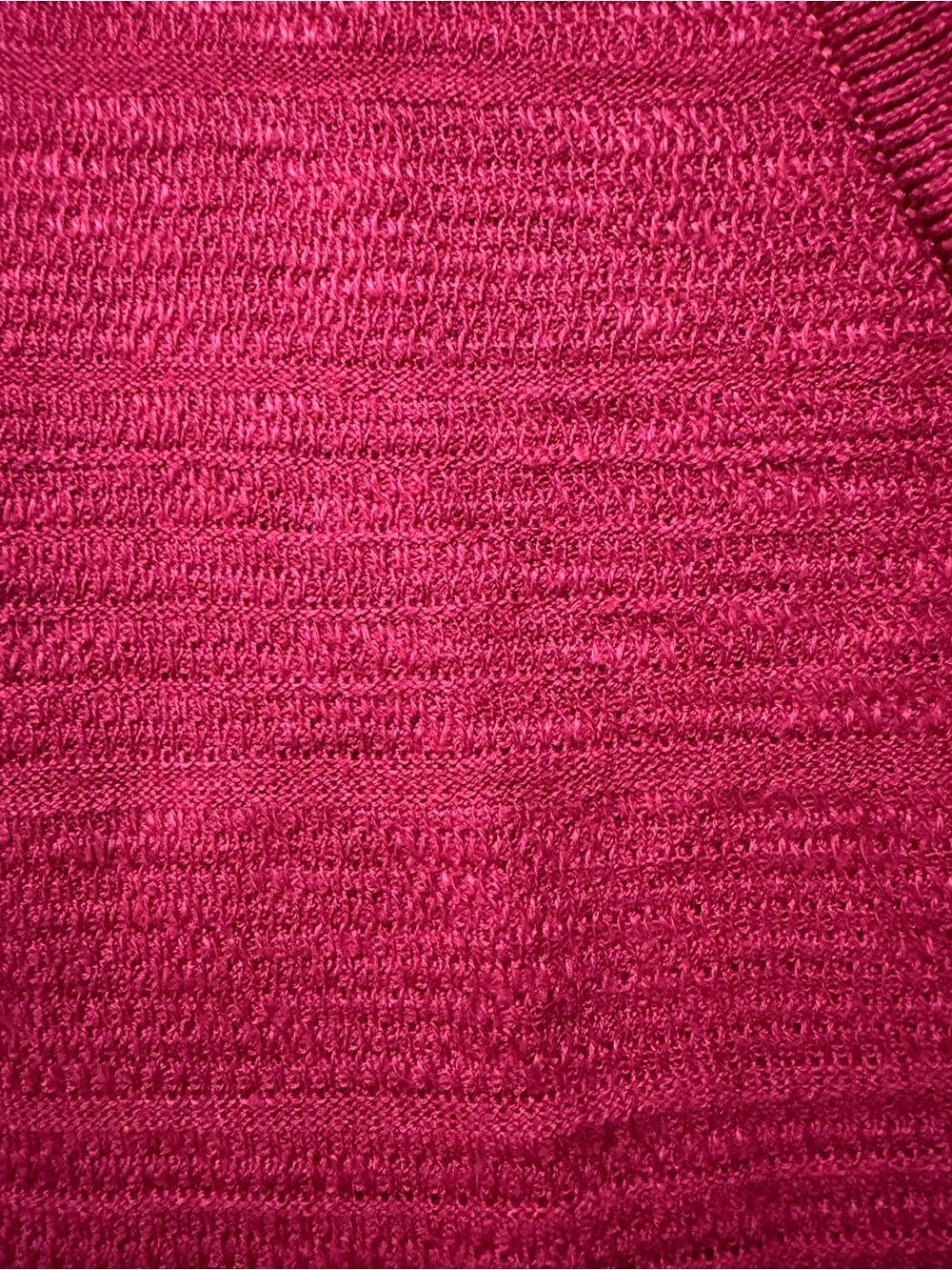 Ricki’s Raspberry Red Textured Knit Lightweight Cardigan - Picture 5 of 12